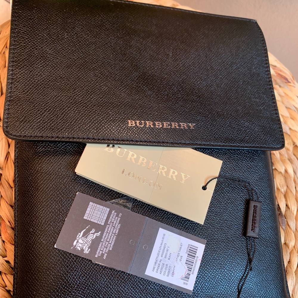 Burberry London Leather Tablet Sleeve iPad Cover